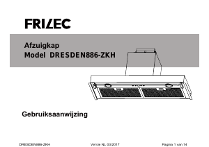 Handleiding Frilec DRESDEN886-ZKH Afzuigkap