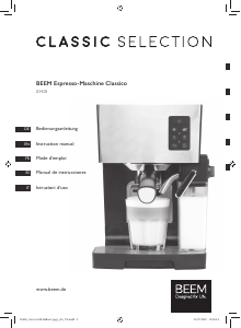 Bedienungsanleitung Beem 03428 Classico Espressomaschine