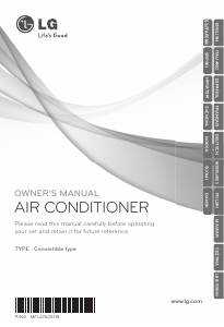 Használati útmutató LG MV12AH Légkondicionáló berendezés