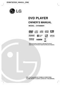 Manual LG DV9973CE3H DVD Player