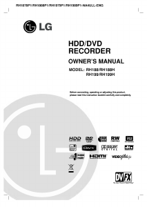 Manual LG RH1878P1 DVD Player