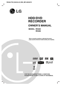 Manual LG RH266-P1M DVD Player