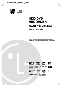 Handleiding LG RH7928TP1L DVD speler