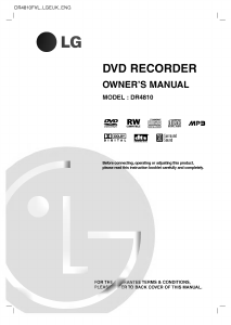 Manual LG DR4810FVL DVD Player