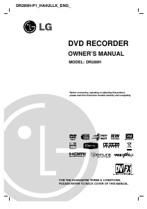 Handleiding LG DR289HP1 DVD speler