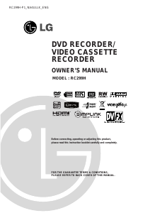 Handleiding LG RC299H-P1 DVD-Video combinatie