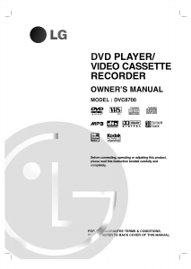 Manual LG VC8706P1K DVD-Video Combination