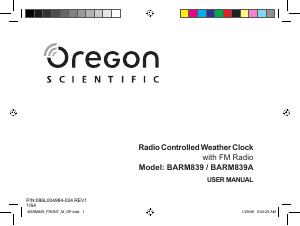 Handleiding Oregon BARM 839A Weerstation