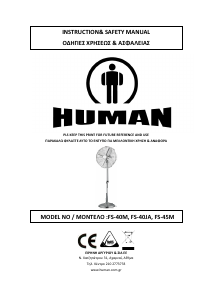 Manual Human FS40MR Fan