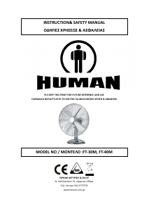 Manual Human FT40M Fan
