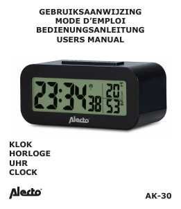 Manual Alecto AK-30WT Alarm Clock