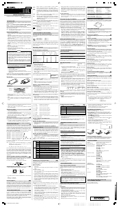 Manual de uso Sharp EL-509W Calculadora