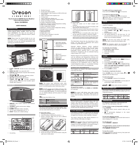 Manual Oregon BARM 699A Weather Station