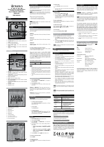 Manual Oregon RRM 621P Rádio relógio