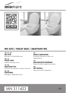 Bedienungsanleitung Miomare IAN 311423 Toilettensitz