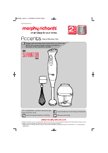 Manual Morphy Richards 402006 Hand Blender