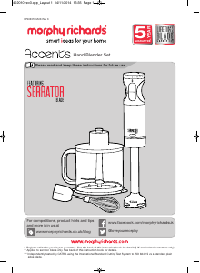 Manual Morphy Richards 402010 Accents Hand Blender