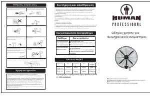Εγχειρίδιο Human FLW750 Ανεμιστήρας