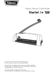 Manual Fellowes Starlet 2+ 120 Binding Machine