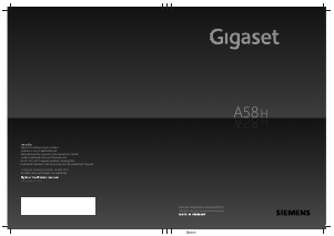 Handleiding Gigaset A58H Draadloze telefoon
