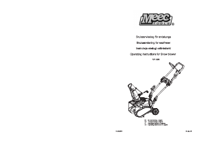 Bruksanvisning Meec Tools 721-229 Snöslunga