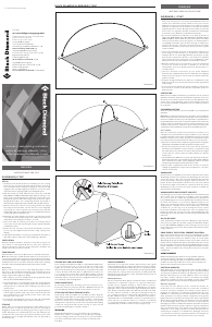 Manuale Black Diamond Eldorado Tenda