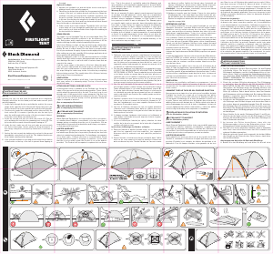 Manuale Black Diamond FirstLight 2P Tenda