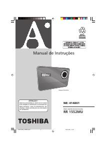 Manual Toshiba RR 1552MU Rádio relógio