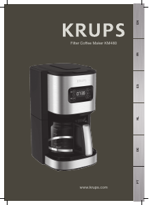 Manual Krups KM480D10 Coffee Machine