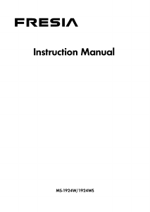 Handleiding Fresia MS-1924WS Magnetron