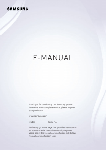 Manual Samsung QE55Q85RAL LED Television
