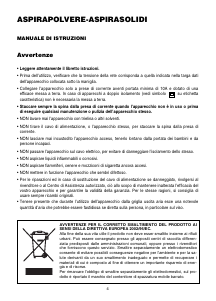 Manuale DeLonghi XD1030P Aspirapolvere