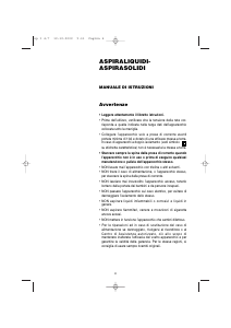 Manuale DeLonghi XD1300M Aspirapolvere