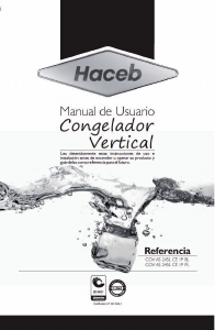Manual de uso Haceb Assento 245 L CE 1P BL Congelador