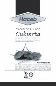 Manual de uso Haceb Appiani CE 30 2P RB 120 Placa