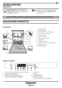 Manuale Hotpoint-Ariston HI 5020 WC Lavastoviglie