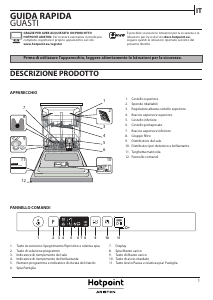 Manuale Hotpoint-Ariston HI 5020 C Lavastoviglie