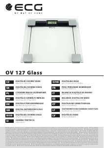Manual de uso ECG OV 127 Glass Báscula