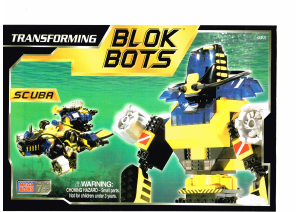 Handleiding Mega Bloks set 9341b Blok Bots Scuba