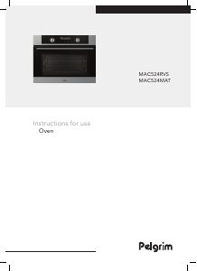 Manual Pelgrim MAC524RVS Oven