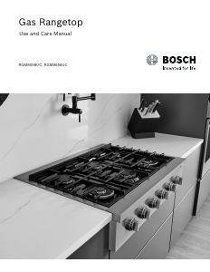 Manual Bosch RGM8658UC Hob