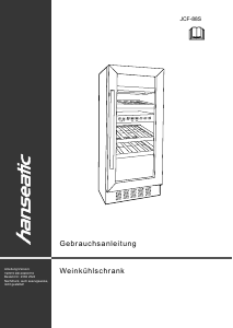 Bedienungsanleitung Hanseatic JCF-88S Weinklimaschrank