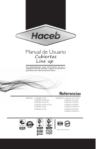 Manual de uso Haceb Assento L CG 60 CRISTAL MF GN Placa