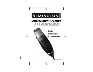 Mode d’emploi Remington HKVAC2000 Tondeuse