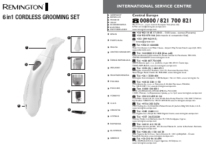 Manual de uso Remington WPG2000 Recortador de bikini
