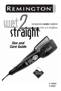 Manual Remington S7900iC Wet 2 Straight Hair Straightener