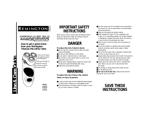 Manual de uso Remington R9370 MicroFlex Ultra Afeitadora
