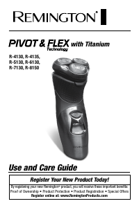 Manual Remington R4135 Pivot & Flex Shaver