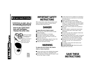 Manual de uso Remington R9270 MicroFlex Ultra Afeitadora