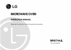 Manual LG MH-5744JL Microwave